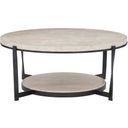 The appearance of Berkshire Cocktail Table - 43" designed by Bernhardt in the transitional interior design. This stone/aged pewter piece of furniture  was selected by 1StopBedrooms from Berkshire Collection to add a touch of cosiness and style into your home. Sku: 405015. Material: Steel.
