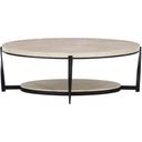 The appearance of Berkshire Cocktail Table - 53" designed by Bernhardt in the transitional interior design. This stone/aged pewter piece of furniture  was selected by 1StopBedrooms from Berkshire Collection to add a touch of cosiness and style into your home. Sku: 405013. Material: Steel.
