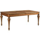The appearance of Berkshire Ervin Leg Table designed by American Drew in the traditional interior design. This medium stain piece of furniture  was selected by 1StopBedrooms from Berkshire Collection to add a touch of cosiness and style into your home. Sku: 011-744. Material: Wood. Table Top Shape: Rectangular. Size: 42" x 74".