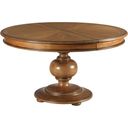 The appearance of Berkshire Hillcrest Round Dining Table designed by American Drew in the traditional interior design. This medium stain piece of furniture  was selected by 1StopBedrooms from Berkshire Collection to add a touch of cosiness and style into your home. Sku: 011-701;011-B01. Table Top Shape: Round. Material: Wood. Size: 54".