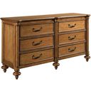 The appearance of Berkshire Mayview Dresser designed by American Drew in the traditional interior design. This medium stain piece of furniture was selected by 1StopBedrooms from Berkshire Collection to add a touch of cosiness and style into your home. Sku: 011-130. Material: Wood.