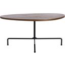 Berlin Tripod Coffee Table in Walnut and Black