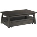 The appearance of Bessemer Lift Top Coffee Table In Black Stone designed by Hammary in the modern / contemporary interior design. This black stone piece of furniture was selected by 1StopBedrooms from Bessemer Collection to add a touch of cosiness and style into your home. Sku: 203-910. Material: Wood.