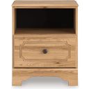 The appearance of Bestmere Nightstand In Warm Brown designed by Signature Design by Ashley in the traditional interior design. This warm brown piece of furniture was selected by 1StopBedrooms from Bestmere Collection to add a touch of cosiness and style into your home. Sku: NCB1075-91. Material: Wood.