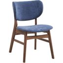 The appearance of Bevis Side Chair Set of 2 In Walnut/Blue designed by ACME in the modern / contemporary interior design. This walnut piece of furniture  was selected by 1StopBedrooms from Bevis Collection to add a touch of cosiness and style into your home. Sku: DN02313. Material: Wood.