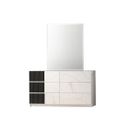 Bianca Dresser and Mirror In White and Grey