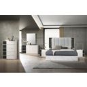 Bianca Queen Bed In White and Grey