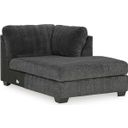 The appearance of Biddeford RAF Corner Chaise In Shadow designed by Signature Design by Ashley in the modern / contemporary interior design. This shadow piece of furniture  was selected by 1StopBedrooms from Biddeford Collection to add a touch of cosiness and style into your home. Sku: 3550417. Material: Fabric.