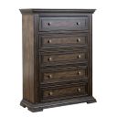 The appearance of Big Valley 5 Drawer Chest designed by Liberty in the traditional interior design. This brown piece of furniture was selected by 1StopBedrooms from Big Valley Collection to add a touch of cosiness and style into your home. Sku: 361-BR41. Material: Rubberwood.