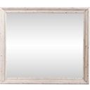 The appearance of Big Valley White Mirror designed by Liberty in the traditional interior design. This white piece of furniture was selected by 1StopBedrooms from Big Valley Collection to add a touch of cosiness and style into your home. Sku: 361W-BR51. Material: Wood.