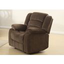 The appearance of Bill Contemporary Reclining Chair In Brown designed by AC Pacific in the modern / contemporary interior design. This brown piece of furniture was selected by 1StopBedrooms from Bill Collection to add a touch of cosiness and style into your home. Sku: BILL-BROWN-RC. Material: Polyester.