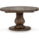 The appearance of Biltmore Round Coffee Table In Aged Brown designed by Classic Home in the transitional interior design. This aged brown piece of furniture  was selected by 1StopBedrooms from Biltmore Collection to add a touch of cosiness and style into your home. Sku: 51030198. Material: Reclaimed Pine Wood.