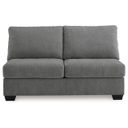The appearance of Birkdale Court Armless Loveseat In Gray designed by Signature Design by Ashley in the modern / contemporary interior design. This gray piece of furniture was selected by 1StopBedrooms from Birkdale Court Collection to add a touch of cosiness and style into your home. Sku: 3240234. Material: Fabric.