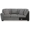 The appearance of Birkdale Court Left-Arm Facing Sofa In Gray designed by Signature Design by Ashley in the modern / contemporary interior design. This gray piece of furniture was selected by 1StopBedrooms from Birkdale Court Collection to add a touch of cosiness and style into your home. Sku: 3240266. Material: Fabric.