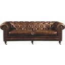 The appearance of Birmingham Dark Brown Sofa designed by Moes Home in the traditional interior design. This brown piece of furniture was selected by 1StopBedrooms from Birmingham Collection to add a touch of cosiness and style into your home. Sku: PK-1007-20. Material: Leather.