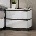 The appearance of Birsfelden Night Stand With USB In White and Gray designed by Furniture of America in the modern / contemporary interior design. This white and gray piece of furniture was selected by 1StopBedrooms from Birsfelden Collection to add a touch of cosiness and style into your home. Sku: FOA7225WH-N. Material: Wood.