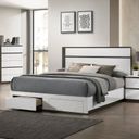 The appearance of Birsfelden Queen Bed With Drawers In White and Gray designed by Furniture of America in the modern / contemporary interior design. This white and gray piece of furniture was selected by 1StopBedrooms from Birsfelden Collection to add a touch of cosiness and style into your home. Sku: FOA7225WH-Q-1-DR;FOA7225WH-Q-2-DR;FOA7225WH-Q-3-DR. Bed Type: Platform Bed. Material: Wood. Bed Size: Queen.