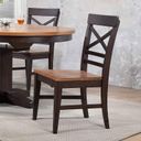The appearance of Black Oak X Back Side Chair Set of 2 designed by ECI in the transitional interior design. This black piece of furniture was selected by 1StopBedrooms from Choices Collection to add a touch of cosiness and style into your home. Sku: 0737-50-S1. Material: Wood.