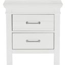 The appearance of Blaire Farm White Nightstand designed by Homelegance in the transitional interior design. This white piece of furniture was selected by 1StopBedrooms from Blaire Farm Collection to add a touch of cosiness and style into your home. Sku: 1675W-4. Material: Wood.