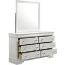 The appearance of Blaze Dresser In White designed by Galaxy Home Furnishings in the modern / contemporary interior design. This white piece of furniture was selected by 1StopBedrooms from Blaze Collection to add a touch of cosiness and style into your home. Sku: 601955556477. Material: Solid Wood.