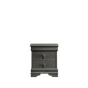 The appearance of Blaze Nightstand In Gray designed by Galaxy Home Furnishings in the modern / contemporary interior design. This gray piece of furniture  was selected by 1StopBedrooms from Blaze Collection to add a touch of cosiness and style into your home. Sku: 601955556507. Material: Solid Wood.