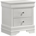 The appearance of Blaze Nightstand In White designed by Galaxy Home Furnishings in the modern / contemporary interior design. This white piece of furniture was selected by 1StopBedrooms from Blaze Collection to add a touch of cosiness and style into your home. Sku: 601955556514. Material: Solid Wood.
