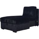 The appearance of Bliss RAF Storage Chaise In Midnight Black designed by New Classic in the modern / contemporary interior design. This midnight black piece of furniture was selected by 1StopBedrooms from Bliss Collection to add a touch of cosiness and style into your home. Sku: U1899-R27-BLK. Material: Fabric.