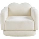 The appearance of Bloom Teddy Fabric Chair In Cream designed by Meridian in the modern / contemporary interior design. This cream piece of furniture was selected by 1StopBedrooms from Bloom Collection to add a touch of cosiness and style into your home. Sku: 44006Cream-C. Material: Fabric.