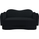 The appearance of Bloom Velvet Loveseat In Black Velvet designed by Meridian in the modern / contemporary interior design. This black velvet piece of furniture  was selected by 1StopBedrooms from Bloom Collection to add a touch of cosiness and style into your home. Sku: 44007Black-L. Material: Velvet.