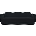 The appearance of Bloom Velvet Sofa In Black Velvet designed by Meridian in the modern / contemporary interior design. This black velvet piece of furniture  was selected by 1StopBedrooms from Bloom Collection to add a touch of cosiness and style into your home. Sku: 44007Black-S. Material: Velvet.