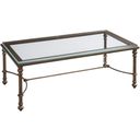 The appearance of Laguna Bluff Metal And Glass Cocktail Table In Table Rock designed by Barclay Butera in the traditional interior design. This table rock piece of furniture was selected by 1StopBedrooms from Laguna Collection to add a touch of cosiness and style into your home. Sku: 934-943C. Material: Metal.