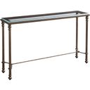 The appearance of Laguna Bluff Metal And Glass Console In Table Rock designed by Barclay Butera in the traditional interior design. This table rock piece of furniture was selected by 1StopBedrooms from Laguna Collection to add a touch of cosiness and style into your home. Sku: 934-967C. Material: Metal.