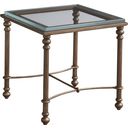The appearance of Laguna Bluff Metal And Glass End Table In Table Rock designed by Barclay Butera in the traditional interior design. This table rock piece of furniture  was selected by 1StopBedrooms from Laguna Collection to add a touch of cosiness and style into your home. Sku: 934-953C. Material: Metal.