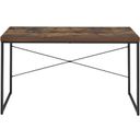 The appearance of Bob Weathered Oak and Black Desk designed by ACME in the industrial interior design. This oak and black piece of furniture was selected by 1StopBedrooms from Bob Collection to add a touch of cosiness and style into your home. Sku: 92396. Material: Metal.