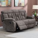 The appearance of Bogata Recliner Sofa designed by Steve Silver in the modern / contemporary interior design. This mushroom piece of furniture was selected by 1StopBedrooms from Bogata Collection to add a touch of cosiness and style into your home. Sku: BG850S. Material: Plywood.