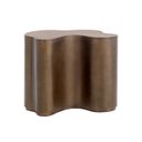 Boise Large Side Table In Antique Gold and Antique Bronze