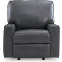 The appearance of Bolsena Recliner In Admiral designed by Signature Design by Ashley in the modern / contemporary interior design. This admiral piece of furniture  was selected by 1StopBedrooms from Bolsena Collection to add a touch of cosiness and style into your home. Sku: 5560425. Material: Faux Leather.