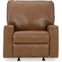 The appearance of Bolsena Rocker Recliner In Caramel designed by Signature Design by Ashley in the modern / contemporary interior design. This caramel piece of furniture was selected by 1StopBedrooms from Bolsena Collection to add a touch of cosiness and style into your home. Sku: 5560325. Material: Faux Leather.