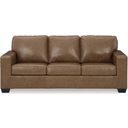The appearance of Bolsena Sofa In Caramel designed by Signature Design by Ashley in the modern / contemporary interior design. This caramel piece of furniture was selected by 1StopBedrooms from Bolsena Collection to add a touch of cosiness and style into your home. Sku: 5560338. Material: Faux Leather.
