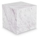 The appearance of Bolzano End Table In White designed by Meridian in the modern / contemporary interior design. This white piece of furniture  was selected by 1StopBedrooms from Bolzano Collection to add a touch of cosiness and style into your home. Sku: 251White-ET. Material: Marble.