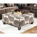 The appearance of Bonaventura Ottoman (Brown) designed by Furniture of America in the transitional interior design. This brown piece of furniture  was selected by 1StopBedrooms from Bonaventura Collection to add a touch of cosiness and style into your home. Sku: SM5142BR-OT. Material: Microfiber.
