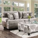 The appearance of Bonaventura Sofa (Gray) designed by Furniture of America in the transitional interior design. This gray piece of furniture was selected by 1StopBedrooms from Bonaventura Collection to add a touch of cosiness and style into your home. Sku: SM5142GY-SF. Material: Fabric.