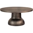The appearance of Bosley Round Cocktail Table In Coffee Bean designed by Magnussen in the transitional interior design. This coffee bean piece of furniture  was selected by 1StopBedrooms from Bosley Collection to add a touch of cosiness and style into your home. Sku: T5762-45B;T5762-45T. Material: Oak Veneer.