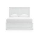The appearance of Bostwick Shoals Queen Panel Bed In White designed by Signature Design by Ashley in the traditional interior design. This white piece of furniture was selected by 1StopBedrooms from Bostwick Shoals Collection to add a touch of cosiness and style into your home. Sku: B139-196;B139-71. Bed Type: Panel Bed. Material: Wood. Bed Size: Queen.