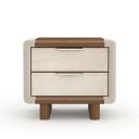 The appearance of Botero Small Nightstand In Cream designed by Caracole in the transitional interior design. This cream piece of furniture was selected by 1StopBedrooms from Botero Collection to add a touch of cosiness and style into your home. Sku: CLA-024-068. Material: Wood.