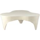 The appearance of Bourges Aluminum Coffee Table In Cream designed by Meridian in the modern / contemporary interior design. This cream piece of furniture  was selected by 1StopBedrooms from Bourges Collection to add a touch of cosiness and style into your home. Sku: 99031Cream-CT. Material: Aluminum.