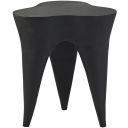 The appearance of Bourges Aluminum End Table In Black designed by Meridian in the modern / contemporary interior design. This black piece of furniture  was selected by 1StopBedrooms from Bourges Collection to add a touch of cosiness and style into your home. Sku: 99031Black-ET. Material: Aluminum.