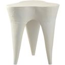 The appearance of Bourges Aluminum End Table In Cream designed by Meridian in the modern / contemporary interior design. This cream piece of furniture  was selected by 1StopBedrooms from Bourges Collection to add a touch of cosiness and style into your home. Sku: 99031Cream-ET. Material: Aluminum.