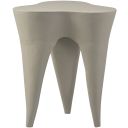 The appearance of Bourges Aluminum End Table In Taupe designed by Meridian in the modern / contemporary interior design. This taupe piece of furniture  was selected by 1StopBedrooms from Bourges Collection to add a touch of cosiness and style into your home. Sku: 99031Taupe-ET. Material: Aluminum.