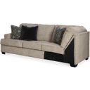 The appearance of Bovarian LAF Sofa With Corner Wedge In Stone designed by Signature Design by Ashley in the transitional interior design. This stone piece of furniture  was selected by 1StopBedrooms from Bovarian Collection to add a touch of cosiness and style into your home. Sku: 5610348. Material: Fabric.